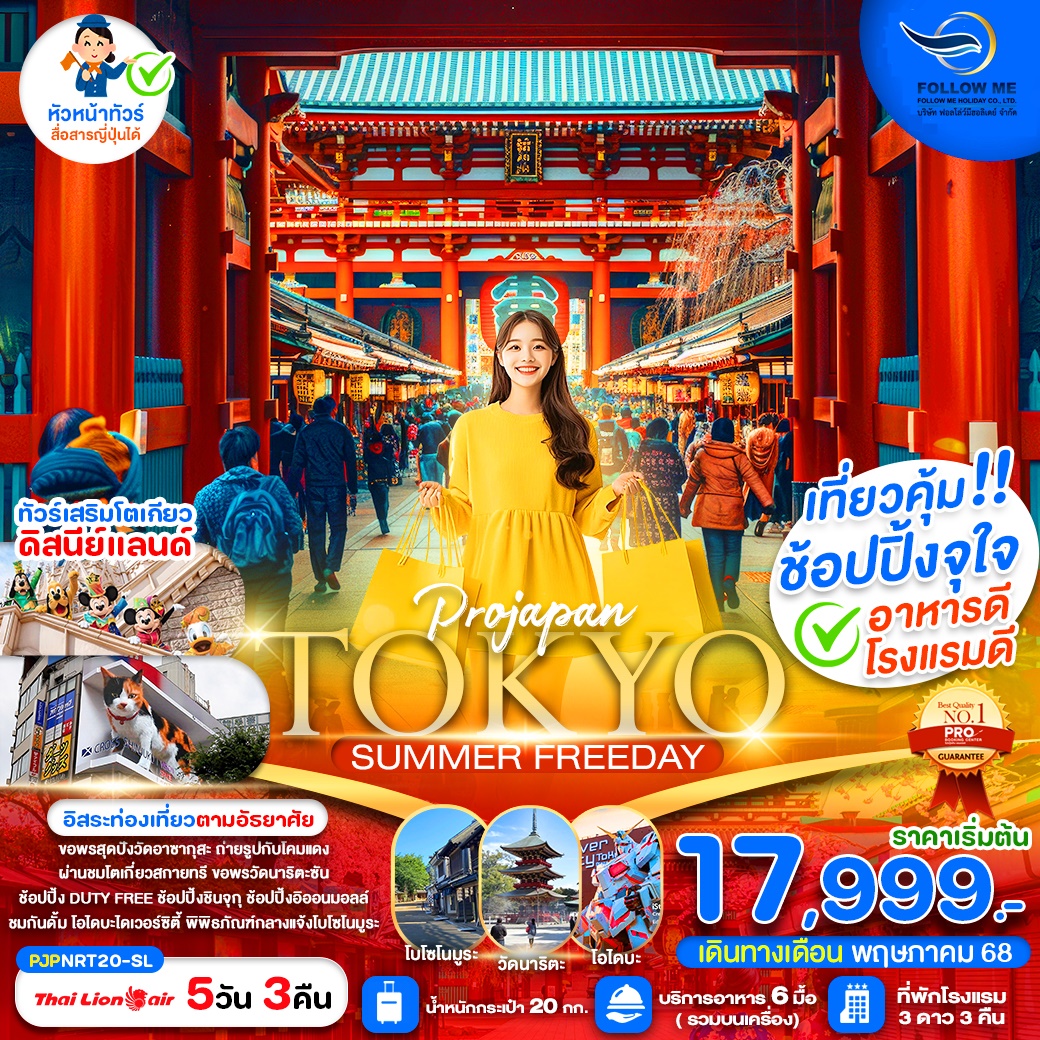 JAPAN TOKYO SUMMER FREE DAY 5D 3N